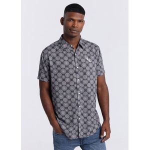 Victorio & Lucchino, V&Lvoor mannen. 4545464 Shirt met korte mouwen zwart (XXL), Casual, Viscose