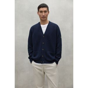 ECOALFvoor mannen. MCMGAKNSEYAL0649W24-161 Jas Seyal marine (S), Casual, Biologisch katoen, Duurzaam, Marineblauw