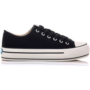 Mustangvoor vrouwen. 60173 Trainers Bigger-X Sneakers zwart (36), Stof, Plat, Veters, Casual