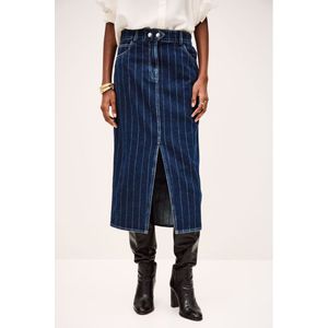 BA&SHvoor vrouwen. 1H25ROMY Romy rok blauw (34), Casual, Katoen