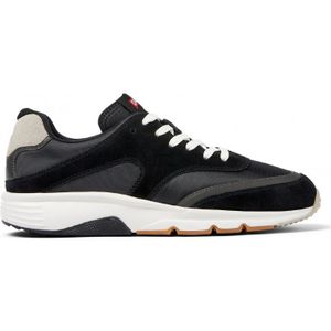 Campervoor mannen. K100876-013 Drift Leren Sneakers zwart (43), Leer, Plat, Veters, Casual