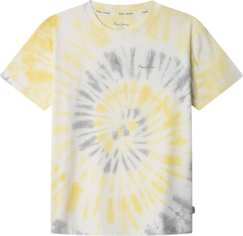 Pepe Jeans - PB503996 Freddy - T-shirt - Geel - Korte Mouwen - Casual - Katoen