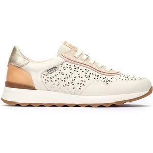 Pikolinos - W1M-6629C1 - Sneakers - Wit - Leer - Elastische Sluiting - Memory Foam Binnenzool
