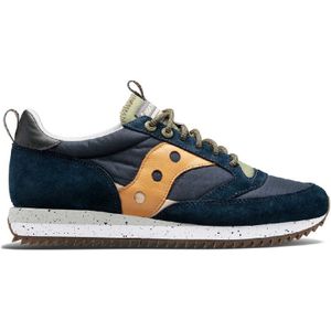 Sauconyvoor mannen. S70675-2 Jazz 81 blauw leren sportschoenen (45), Leer, Plat, Veters, Casual