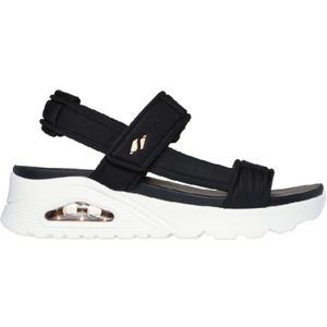 Skechersvoor vrouwen. 119813 Sandalen Uno Zomer Stand2 zwart (41), 3 tot 5 cm, Klittenband, Casual