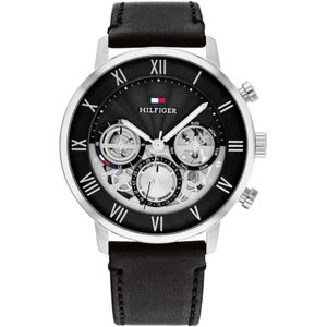 Tommy Hilfigervoor mannen. 1710565 Legend horloge zwart (OSFA), Casual, Riem, Roestvrij staal