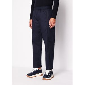 Armani Exchangevoor mannen. 3DZPL7ZN3CZ1583 Marine keperstof broek (34), Casual, Katoen, Marineblauw