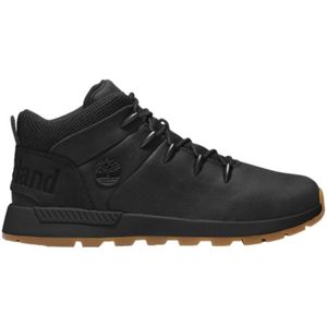 Timberlandvoor mannen. TB0A2PB40151 Leren laarzen Sprint Trekker Mid zwart (46), Leer, Plat, Veters, Casual, Sportief, Buiten