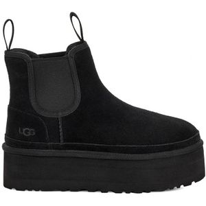 UGGvoor vrouwen. 1134526 Leren laarzen W Neumel platform Chelsea zwart (41), Leer, 3 tot 5 cm, Geen, Casual