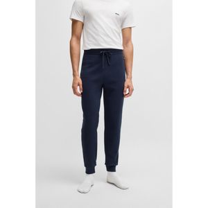 BOSSvoor mannen. 50486456 Wafel jogger broek marine (L), Blauw, Casual, Katoen, Marineblauw