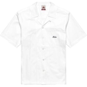 Robe di Kappavoor mannen. 631372W Aousja overhemd wit (L), Katoen, Korte mouwen