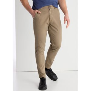 Lois Jeansvoor mannen. 101863987 Chino broek beige gebreide stippen (29), Casual, Katoen, Taupe