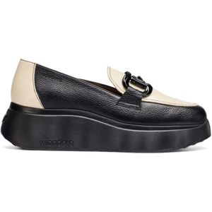 Wondersvoor vrouwen. A-3604 Montreal Leren Mocassins zwart (40), Leer, 5 tot 8 cm, Geen, Casual