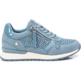 Refreshvoor vrouwen. 17279001-KAKI Trainers 172790 groen (37), Plat, Veters, Ritssluiting, Casual