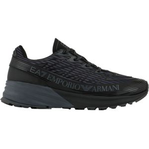 EA7unisex. X8X129_XK307 Crusher Distance Trail Schoenen zwart (43 1/3), Plat, Veters, Casual