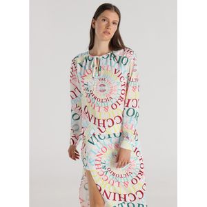 Victorio & Lucchino, V&Lvoor vrouwen. 330428149 Vloeiende blouse met lange mouwen en veelkleurige print (S), Casual, Polyester