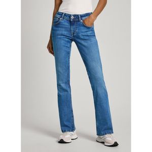 Pepe Jeansvoor vrouwen. PL204736CU1 Jeans Flare Lw blauw (30/32), Casual, Katoen, Denim, Duurzaam