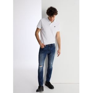 Lois Jeansvoor mannen. 101933634 Spijkerbroek met kleine blauwe scheurtjes (28), Casual, Katoen, Denim