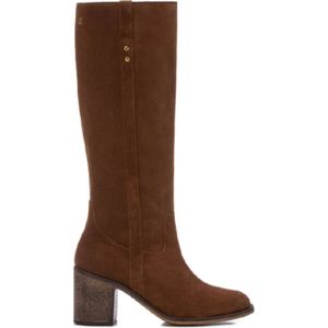 Carmelavoor vrouwen. 16197101-CAMEL Vrouwenlaars 161971 bruin (40), Leer, 3 tot 5 cm, 5 tot 8 cm, Ritssluiting, Casual