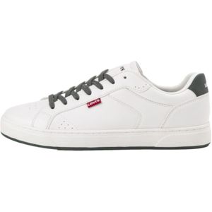 Levi'svoor mannen. 235438-691-51 Trainers Rucker wit (45), Plat, Veters, Casual