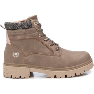 Xtivoor vrouwen. 14314402-TAUPE Enkellaarsjes 143144 taupe (36), Plat, Veters, Ritssluiting, Casual