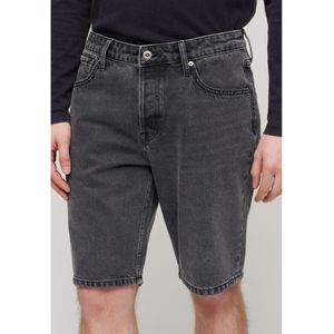 Superdryvoor mannen. M7110394A Grijze rechte denim shorts (34), Casual, Grijs, Katoen