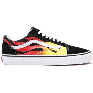 Vansunisex. VN0A38G1PHN1 Trainers Flame Old Skool zwart (47), Stof, Plat, Veters, Casual