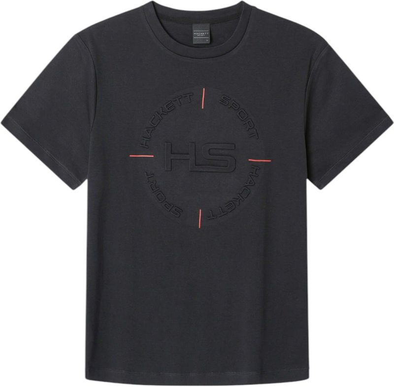 Hackett London - HM500899 - T-shirt - Zwart - Katoen - Korte Mouwen