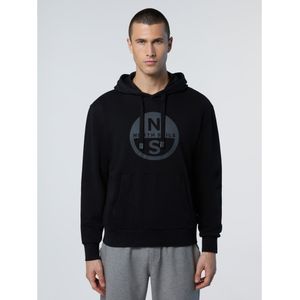 North Sailsvoor mannen. 691258 Sweater met zwart logo (L), Casual, Sportief, Katoen