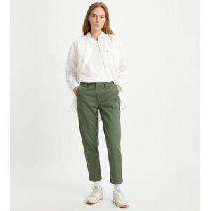 Levi'svoor vrouwen. A4673-0003 Essentiële chino broek groen (27/29), Casual, Katoen, Duurzaam