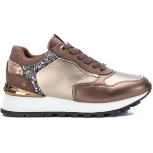 Xti - 14199102-BRONCE - Casual Schoenen - Goudkleurig - Veters - Hakhoogte 1 tot 3 cm
