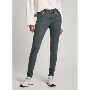 Pepe Jeans - Jeans - Donkergrijs - Slimfit - Mid Waist - Lang