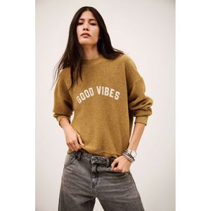 BA&SHvoor vrouwen. 1H25ROB Robbie sweatshirt bruin (36), Casual, Katoen