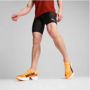 Pumavoor mannen. 52595401 Tights Run Elite Reflecterend zwart (L), Sportief, Meerdere sporten, Gerecycled polyester, Duurzaam