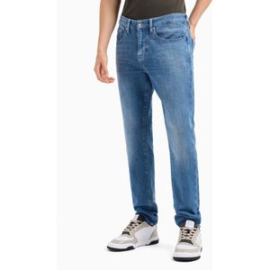 Armani Exchangevoor mannen. 6DZJ14Z1TTZ25EV Jeans 5 zakken blauw (36/32), Casual, Katoen, Denim