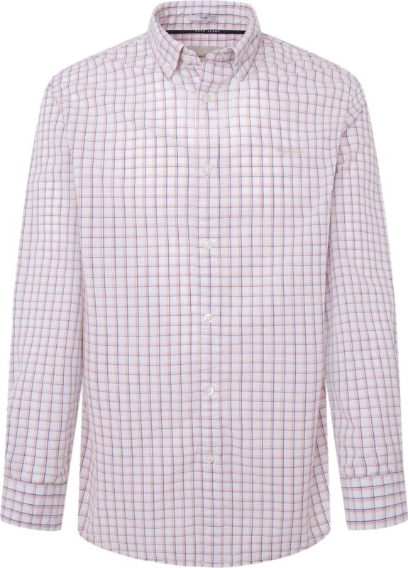 Pepe Jeans - PM308555 - Overhemd - Wit - Lange Mouwen - Biologisch Katoen - Duurzaam