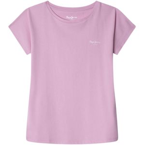 Pepe Jeans - PG503153 - T-shirt - Roze - Katoen - Korte Mouwen - Voor Meisjes