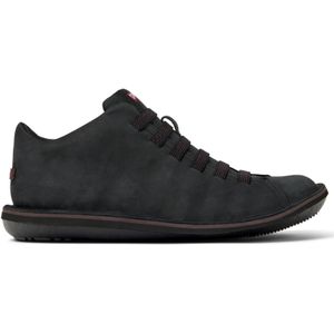 Campervoor mannen. 36678-083 Kever leren schoenen zwart (40), Leer, Plat, Veters, Casual