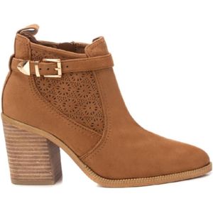 Xtivoor vrouwen. 14388302-CAMEL Leren enkellaarsjes 143883 bruin (40), Leer, 5 tot 8 cm, Ritssluiting, Casual