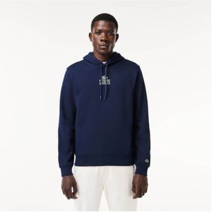 Lacostevoor mannen. SH5643_166 Sweatshirt Jogger Logo Krokodil Navy (L), Casual, Katoen, Lange mouwen, Marineblauw