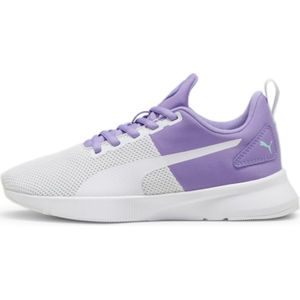 Pumaunisex voor kinderen. 19292850 Trainers Flyer Runner wit (39), Plat, Veters, Casual, Sportief, Lila, Meerdere sporten, kinderkleding