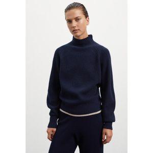 ECOALFvoor vrouwen. GAKNGINKO0632WW23-161 Ginko marine trui (M), Casual, Duurzaam, Marineblauw, Gerecyclede Wol