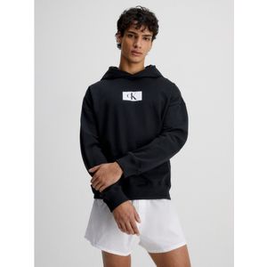 Calvin Kleinvoor mannen. 000NM2416E Hoodie Ck96 zwart (XL), Casual, Biologisch katoen, Duurzaam