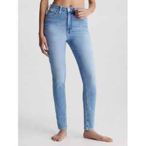 Calvin Klein Jeansvoor vrouwen. J20J221583 Jean Hoge Rise Super Skinny Enkelblauw (24), Casual, Katoen, Duurzaam