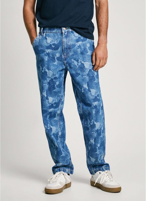 Pepe Jeans - PM207971 - Jeans - Blauw - Taper - Camouflage