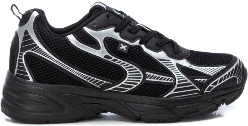 Xti - 14345902 - Trainers - Zwart - Stof - Plat - Veters - Casual