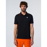 North Sails - 692452 - Poloshirt - Zwart - Korte Mouwen - Biologisch Katoen