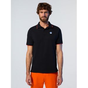 North Sails - 692452 - Poloshirt - Zwart - Korte Mouwen - Biologisch Katoen