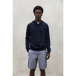 ECOALFvoor mannen. MCMGAKNCARPE0626S24-161 Sweater Carpe marino (L), Casual, Lange mouwen, Duurzaam, Marineblauw, Gerecyclede Wol