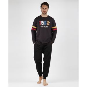 Lois Jeansvoor mannen. 56378-100-000108 LOIS Pyjama Lange Mouw Mexico marengo (L), Homewear, Katoen, Lange mouwen